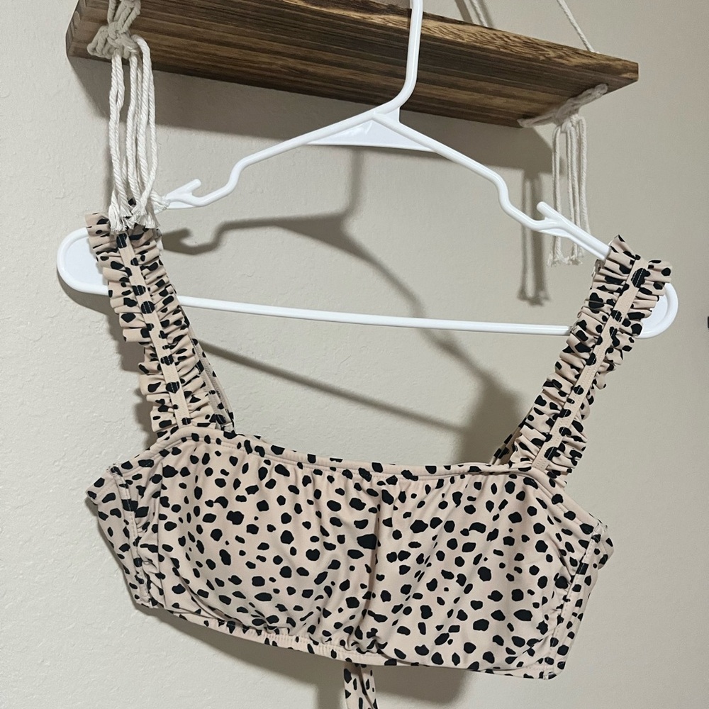 Cheetah print bikini top size M
